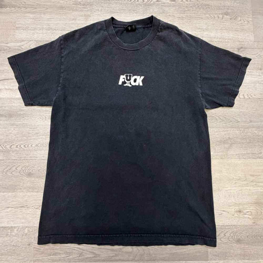 FTP x Undefeated T Shirt Mens L Black F-ck The Population UNDFTP U-Man